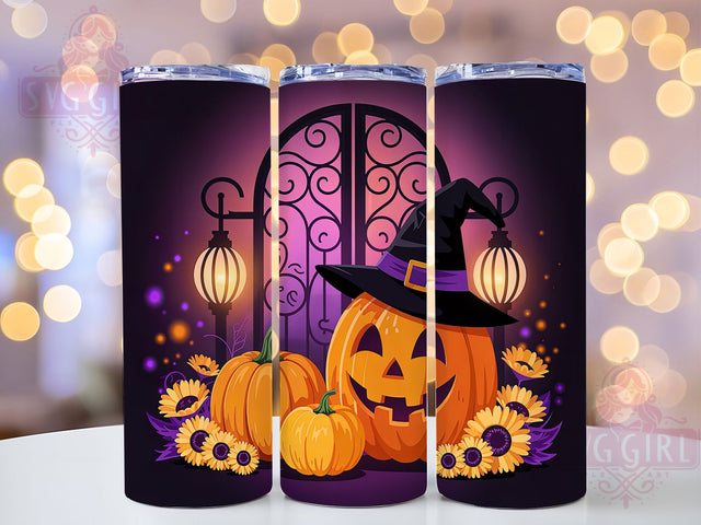 Pumpkin Spooky Fall Tumbler Wrap, Pumpkin Tumbler Png, 20oz Skinny Tumbler, Spooky Season Png, Sublimation Design, Tumbler Wrap Download, Fall Tumbler Wrap Sublimation SvggirlplusArt 