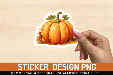 Pumpkin Sticker Design Sublimation Regulrcrative 