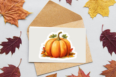 Pumpkin Sticker Design Sublimation Regulrcrative 