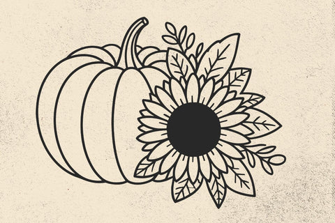 Pumpkin Svg Files, Pumpkin Svg Bundle, Fall Svg, Pumpkin Fall Svg, Flower Pumpkin Svg, Sunflower SVG DesignDestine 