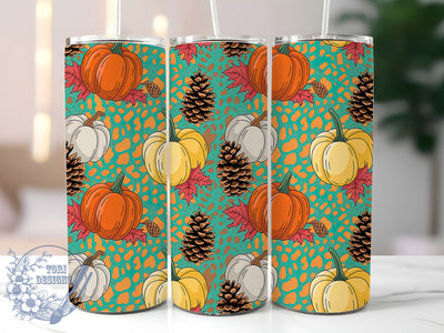 Pumpkin Thanksgiving Tumbler Wrap, Fall Tumbler Wrap, 20oz Skinny Tumbler, Pumpkin Tumbler Png, Sublimation Design, Tumbler Wrap Download, Autumn Tumbler Wrap Sublimation ToriDesigns 