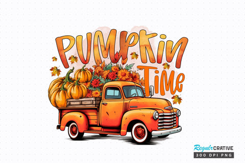 Pumpkin time Sublimation Design Sublimation Regulrcrative 