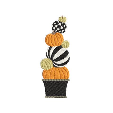 Pumpkin Topiary Embroidery Design Embroidery/Applique DESIGNS Creatively Embroidery 