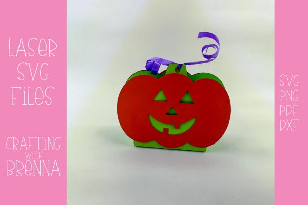Pumpkin Treat Box Laser SVG File SVG Crafting With Brenna 
