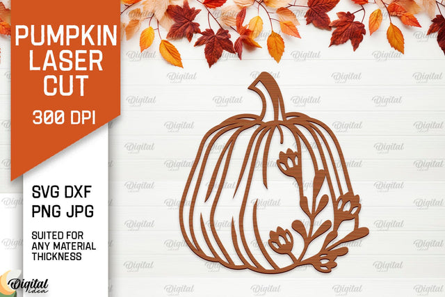 Pumpkin Wall Decor Laser Cut. Pumpkin Fall Wall Art SVG SVG Evgenyia Guschina 