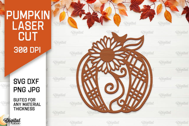 Pumpkin Wall Decor Laser Cut. Pumpkin Fall Wall Art SVG SVG Evgenyia Guschina 