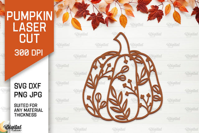 Pumpkin Wall Decor Laser Cut. Pumpkin Fall Wall Art SVG SVG Evgenyia Guschina 
