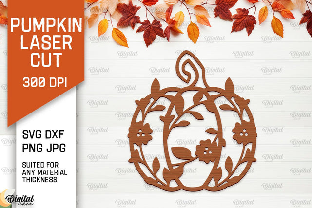 Pumpkin Wall Decor Laser Cut. Pumpkin Fall Wall Art SVG SVG Evgenyia Guschina 
