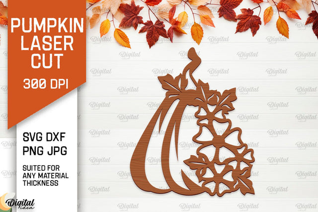 Pumpkin Wall Decor Laser Cut. Pumpkin Fall Wall Art SVG SVG Evgenyia Guschina 