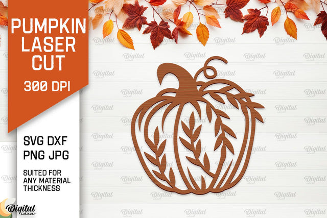 Pumpkin Wall Decor Laser Cut. Pumpkin Fall Wall Art SVG SVG Evgenyia Guschina 