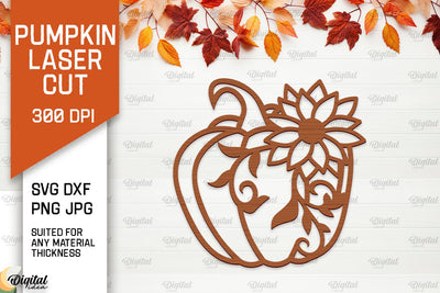 Pumpkin Wall Decor Laser Cut. Pumpkin Fall Wall Art SVG SVG Evgenyia Guschina 