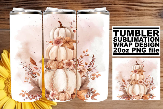 Pumpkin Wrap for 20oz Autumn Tumbler Sublimation afrosvg 