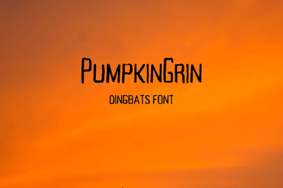 PumpkinGrin Dingbats Font Font LKM DigiDesigns 