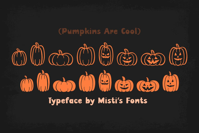 Pumpkins Are Cool Font Misti's Fonts 
