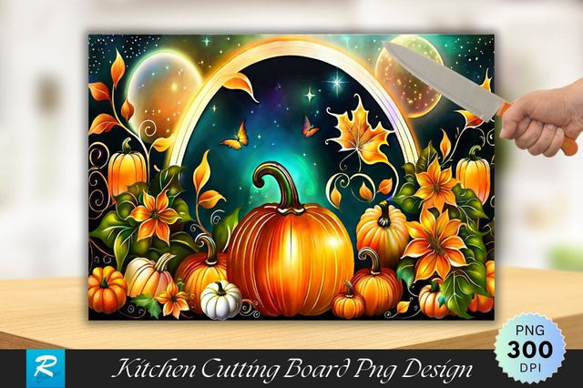 Pumpkins Cutting Board PNG Design Sublimation Regulrcrative 