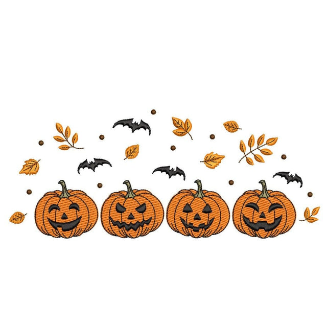 Pumpkins Embroidery Design, Autumn Embroidery File, Halloween Pumpkin Machine Embroidery Design, 3 sizes, Instant Download Embroidery/Applique DESIGNS Nino Nadaraia 