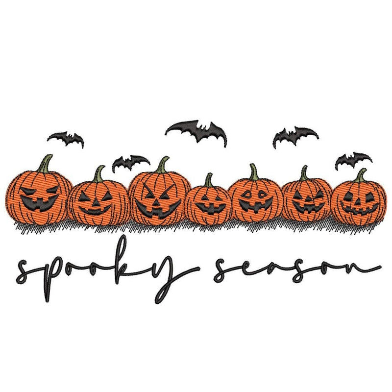 Pumpkins Embroidery Design, Spooky Season Embroidery File, Halloween Pumpkin Machine Embroidery Design, 3 sizes, Instant Download Embroidery/Applique DESIGNS Nino Nadaraia 