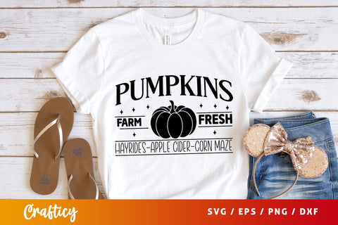 Pumpkins farm fresh hayrides apple cider corn maze svg Design SVG Designangry 