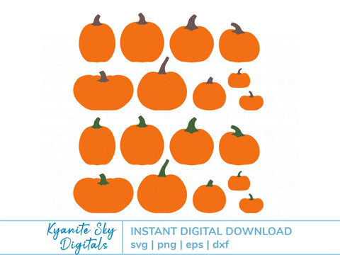 Pumpkins SVG Bundle SVG Kyanite Sky Digitals 