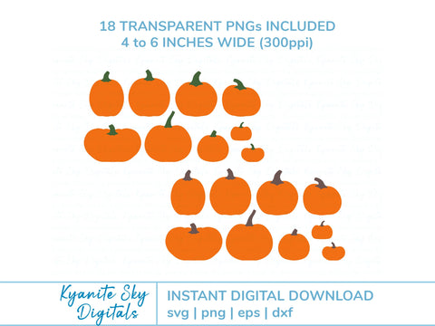 Pumpkins SVG Bundle SVG Kyanite Sky Digitals 