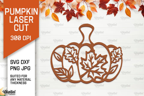 Pumpkins Wall Decor Laser Cut Bundle. Pumpkins Wall Art SVG SVG Evgenyia Guschina 