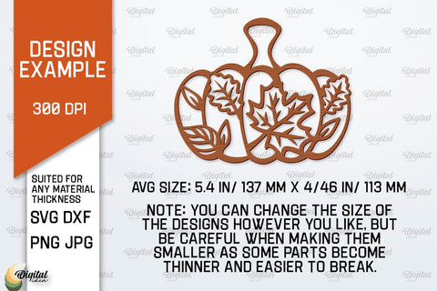 Pumpkins Wall Decor Laser Cut Bundle. Pumpkins Wall Art SVG SVG Evgenyia Guschina 