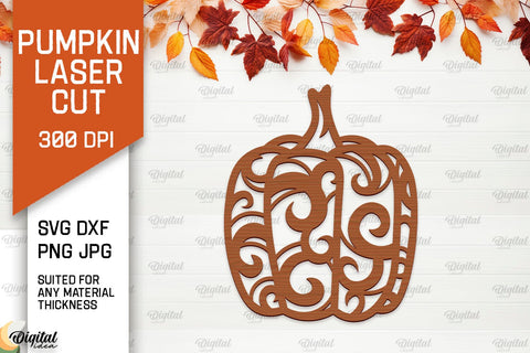 Pumpkins Wall Decor Laser Cut Bundle. Pumpkins Wall Art SVG SVG Evgenyia Guschina 