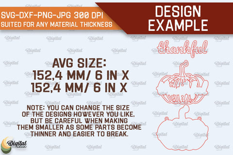 Pumpkins Wall Decorations Laser Cut Bundle. Fall Pumpkin SVG SVG Evgenyia Guschina 