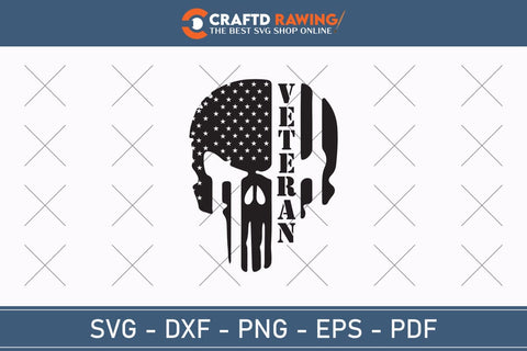 Punisher American Flag Veteran Svg Png Svg, Military Svg, Patriotic Svg, Veteran Png, Soldier Svg, Army Svg, Veterans Day Svg - Printable, Cricut & Silhouette Files SVG Debashish Barman 