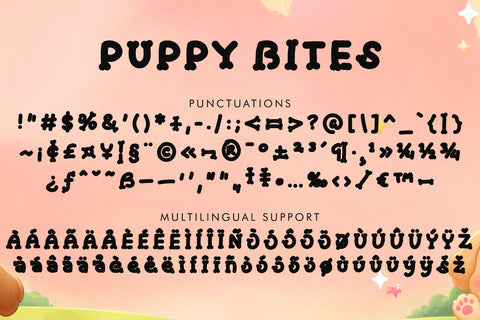 Puppy Bites Font Prasetya Letter 