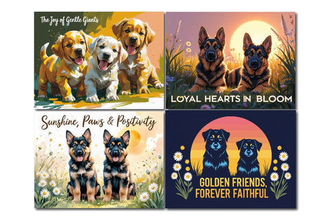 Puppy cutting board design, joy of gentle giants dogs Sublimation Paper Switch 