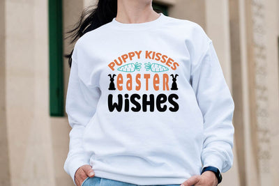 Puppy kisses easter wishes SVG Angelina750 
