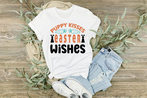 Puppy kisses easter wishes SVG Angelina750 