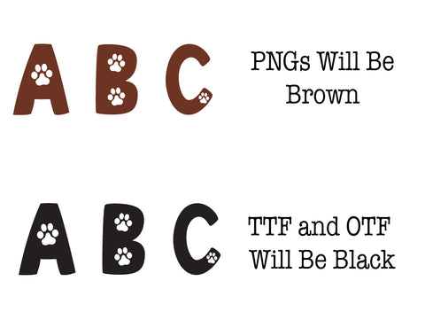 Puppy Paws Font, Dog Font SVG Sassy Vector Girl 