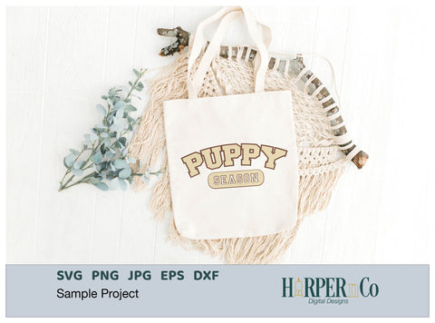Puppy Season Laser SVG EPS Cut File SVG HarperNCo 