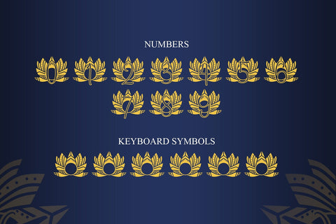 Pure Lotus Mandala Monogram Font Dm Letter Studio 