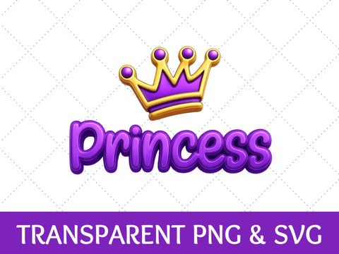 Purple and Gold Princess SVG | Crown PNG | Crown Image SVG Paige Cole Studio 