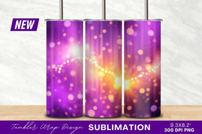 Purple And Gold Sparkling Lights Background Sublimation Regulrcrative 