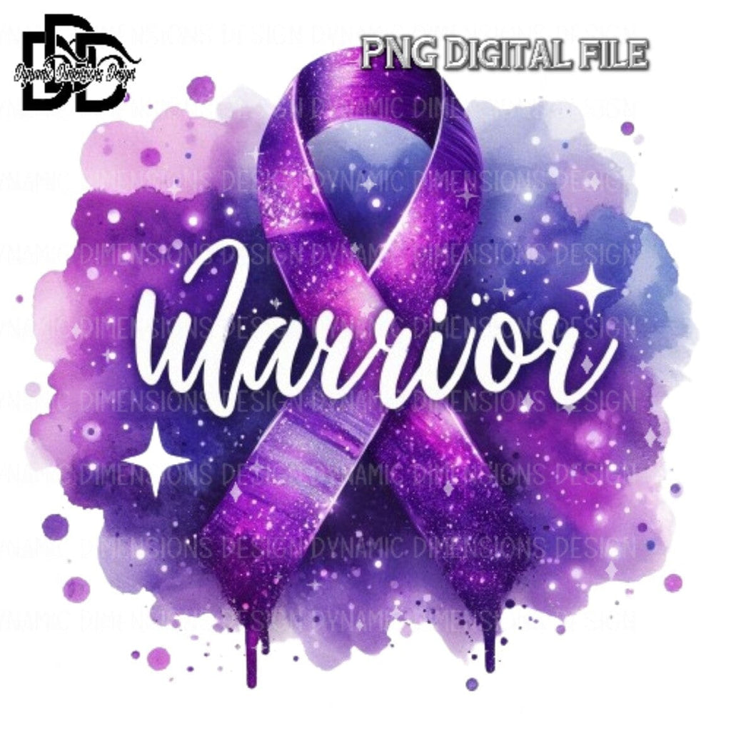 Purple Awareness Ribbon - So Fontsy