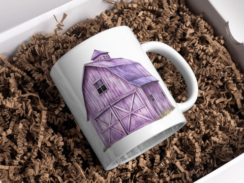 Purple Barn Clipart | Farm PNG SVG Paige Cole Studio 