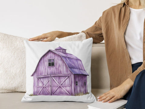 Purple Barn Clipart | Farm PNG SVG Paige Cole Studio 