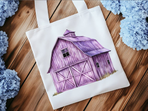 Purple Barn Clipart | Farm PNG SVG Paige Cole Studio 