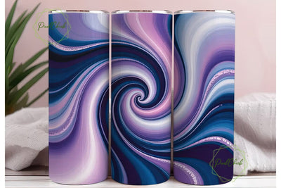 Purple Blue Marble 20oz Tumbler Wrap Sublimation PixelChick 