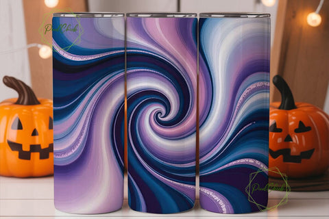 Purple Blue Marble 20oz Tumbler Wrap Sublimation PixelChick 