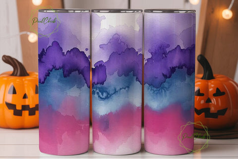 Purple Blue Pink Gradient 20oz Tumbler Sublimation PixelChick 