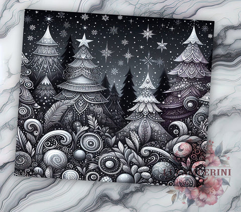 Purple Christmas Tree Tumbler, Holiday Sublimation Wrap, 20oz Drinkware Design, Festive Purple Art, Christmas Tree Tumbler Design, Winter Tumbler Wrap, Digital Download Sublimation Li Zamperini 