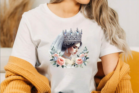 Purple Diamond Queen Tiara Sublimation Clipart Bundle Sublimation SVGArt 