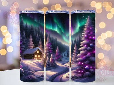 Purple Elegant Christmas Tumbler, Festive Holiday Sublimation Design, Elegant Purple Christmas Art, 20oz Holiday Tumbler, Whimsical Purple Mug, Stylish Christmas Cup, Vibrant Holiday Wrap Sublimation SvggirlplusArt 