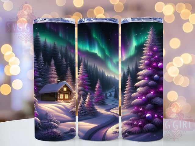 Purple Elegant Christmas Tumbler, Festive Holiday Sublimation Design, Elegant Purple Christmas Art, 20oz Holiday Tumbler, Whimsical Purple Mug, Stylish Christmas Cup, Vibrant Holiday Wrap Sublimation SvggirlplusArt 