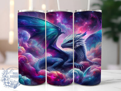 Purple Fantasy Dragon Tumbler, Fantasy Theme, Mystical Art, Bold Design, Whimsical Style, 20Oz Tumbler, Sublimation Wrap Sublimation ToriDesigns 
